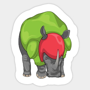 Rhino Helmet Football Sticker